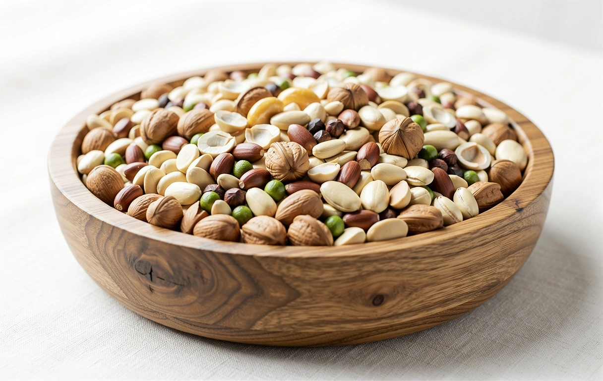 Wholesome ingredients including nuts and seeds